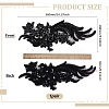 Glass Rhinestone Cloth Patches DIY-WH0888-887-2