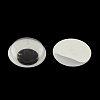 Black & White Plastic Wiggle Googly Eyes Buttons DIY Scrapbooking Crafts Toy Accessories with Label Paster on Back KY-S002B-14mm-1