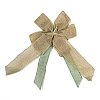 Christmas Linen Big Bowknot Pendant Decorations AJEW-M041-03B-3