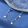 304 Stainless Steel Cable Chain Bracelets for Women BJEW-A036-21P-3