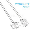 DIY 304 Stainless Steel Horse Pendant Necklace Making Kit DIY-DR0001-44-2