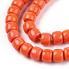 Opaque Glass Beads Strands GLAA-NH0002-B04-3
