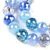 Electroplate Glass Bead Strands GLAA-Z006-01I-4