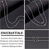 Half Finished 304 Stainless Steel Cable Chain Necklaces STAS-UN0038-66P-5