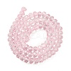 Transparent Baking Paint Glass Beads Strands DGLA-A034-T6mm-D04-2