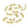 Ion Plating(IP) 304 Stainless Steel Ball Link Necklaces for Women NJEW-S426-08G-1