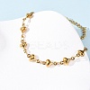 304 Stainless Steel Heart Link Bracelets for Women BJEW-L706-03G-3