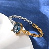 925 Sterling Silver Pave Cubic Zirconia Open Cuff Rings RJEW-R016-01G&P-02-3