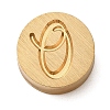 Golden Tone Brass Letter Stamps KK-R005-01O-1