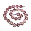 Natural Lepidolite/Purple Mica Stone Beads Strands G-L241B-06-2