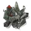 Natural African Bloodstone Pointed Pendants G-B127-15P-05-1