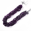Baking Paint Transparent Glass Beads Strands DGLA-A035-T8mm-A09-2