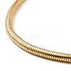 304 Stainless Steel Round Snake Chain Necklace NJEW-D043-01G-2