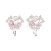 Brass Micro Pave Cubic Zirconia Pendants KK-K407-27S-02-1