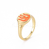 Alloy Enamel Wide Band Rings LS-RJEW-N034-002G-RS-3
