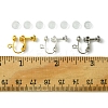 12Pcs 3 Colors Brass Screw On Clip-on Earring Findings KK-FS0001-29-5