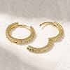 Rack Plating Brass Micro Pave Cubic Zirconia Hoop Earrings EJEW-H143-15G-01-2