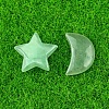 Natural Green Aventurine Healing Moon & Star Ornaments PW-WG13036-04-1