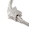 Rack Plating  Brass Micro Pave Cubic Zirconia Bracelets BJEW-P336-01P-2