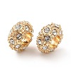 Rack Plating Alloy Rhinestone European Beads X-PALLOY-P289-34G-3
