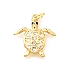 Brass Micro Pave Cubic Zirconia Pendants KK-Q040-02G-G-1