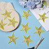 12Pcs Star Shape Cloth Embroidery Applqiues PATC-GF0001-33B-4