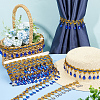 Polyester Tassel Lace Ribbon OCOR-WH0079-75H-4