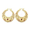 Brass Hoop Earrings EJEW-Z086-07G-4