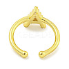 Rack Plating Brass Open Cuff Rings for Women RJEW-F162-01G-A-3
