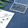 32Pcs 4 Styles Stainless Steel French Earring Hooks & Leverback Earring Findings & Ball Stud Earring Post & Earring Hooks Findings Kits STAS-FS0001-62-10