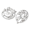 10Pcs 304 Stainless Steel Pendants STAS-P432-06P-2