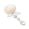 Angel Clam Shell Pendant Decoration HJEW-MZ00246-02-4