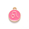 Alloy Enamel Pendants ENAM-S124-01B-03G-3