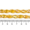 Transparent Electroplate Glass Beads Strands EGLA-N013-T10mm-B04-4