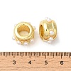 Rack Plating Brass with ABS Pearl Beads KK-S375-08G-2