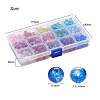 450Pcs 15 Colors Spray Painted Crackle Glass Beads CCG-YW0001-04-5
