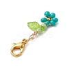 Acrylic Flower Pendant Decorations HJEW-MZ00086-6