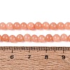 Natural Dyed Yellow Jade Gemstone Bead Strands X-G-R271-4mm-Y31-5