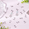 DICOSMETIC 80Pcs 304 Stainless Steel Stud Earring Findings STAS-DC0011-50-5