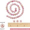 2 Strands Frosted Natural Rhodochrosite Round Bead Strands G-NB0003-47-5