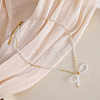 Feaceted Rondelle Glass Beaded Necklaces LK3957-5-1