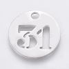 Non-Tarnish 304 Stainless Steel Pendants STAS-F233-31-P-1