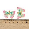 304 Stainless Steel Enamel Pendants STAS-L290-36A-G-3