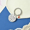 201 Stainless Steel & Alloy Enamel Keychain KEYC-YW00104-12-1