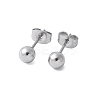 304 Stainless Steel Stud Earrings for Women EJEW-E603-06A-P-1