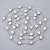 Handmade ABS Plastic Imitation Pearl Beads Chains CHC-T012-27LG-2