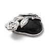 Natural Obsidian Pendants G-B042-01P-01-3