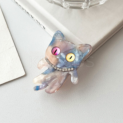 Cellulose Acetate(Resin) Alligator Hair Clips PW-WG42966-03-1
