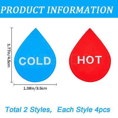 12Pcs 2 Colors Acrylic Public Signs AJEW-CP0007-39-1