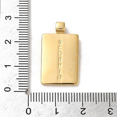 304 Stainless Steel Pendants STAS-L022-306G-12-1